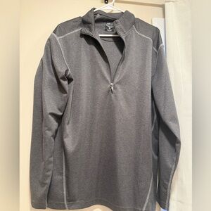 Men's Gray Quarter-Zip Shirt
